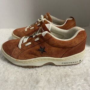 Converse One Star Pro OX Unisex Suede Brown Red‎ White Skate Casual Shoes 6.5